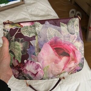 Ted Baker London floral print crossbody purse/clutch
